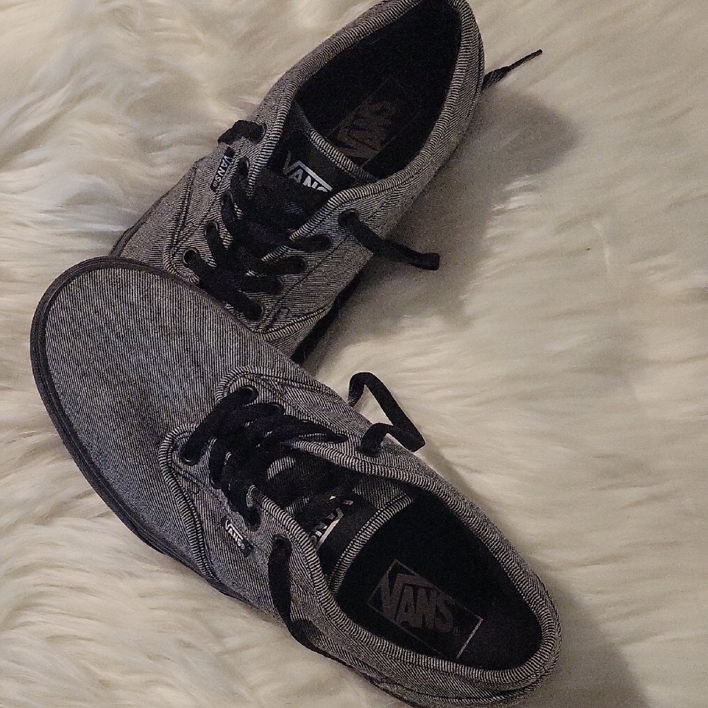 Vans Gray and Black Sneakers